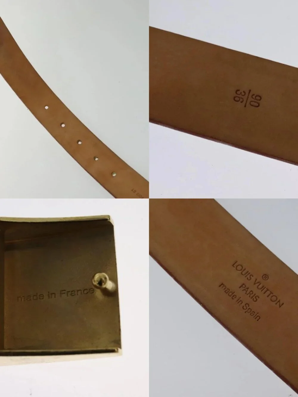 LOUIS VUITTON Monogram Multicolor Ceinture Carre Belt White M9270U LV Auth MY153 - Picture 14 of 15